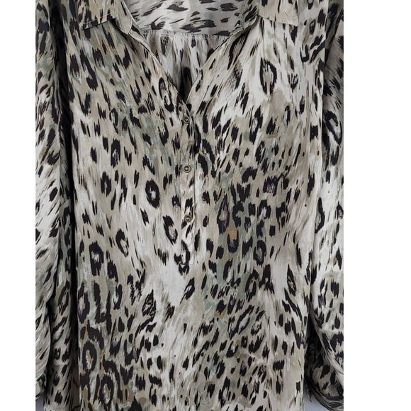 Maggie Barnes Women's Animal Print Button Front 2X 22/24W - Picture 3 of 6